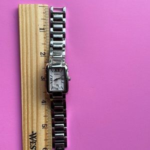 Fossil Women’s Silver Watch.  Silver band. Silver face.